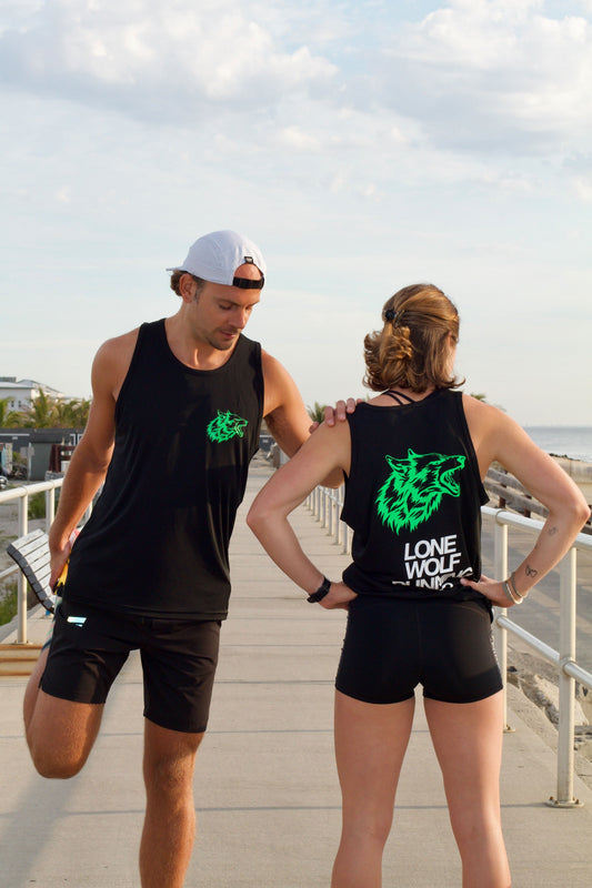 Runner's Tank - Stacked - Codec Green